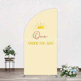 Lofaris First Trip Around Sun Happy Birthday Half Moon Arch Backdrop